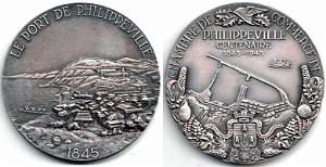 MEDAILLES D AFN 217 centenaire port de Philippeville